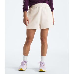 The North Face Evolution Fleece Sweat Shorts Womens Size 2XL‎ White Dune NWT